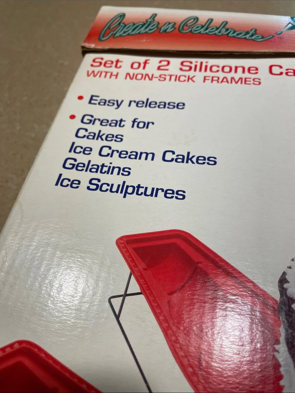 Vintage 3D Snowman Silicone Cake Mold - White & Red